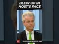 Watch Host Get Pissed as Geert Wilders Calmly State Uncomfortable Facts