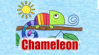 How to Draw A Chameleon || Yesp Artist