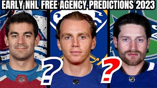 EARLY NHL Free Agency Predictions 2023 | Top 50 UFA Landing Spots