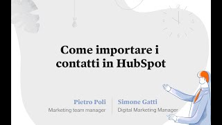 Come importare i contatti in HubSpot