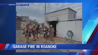 Roanoke Fire and EMS responded to fire at parking garage in Downtown Roanoke