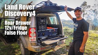 Landrover Discovery rear drawer and false floor setup