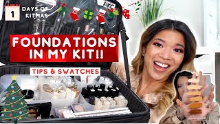 KITMAS DAY 1: FOUNDATIONS, SWATCHES + TIPS!