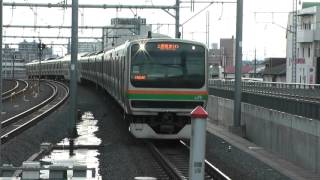 Ｅ２３１系１０００番台宇都宮線直通普通宇都宮行き浦和駅到着