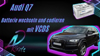 Audi Q7 4,2 TDI Batterie wechseln / Codieren mit VCDS /Varta 95Ah