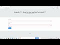 Angular 11 Reactive Form Working Demo Part1