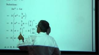 Beginning Algebra Chapter 68 Part 1/4 Professor Feiner