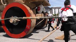 2023年5月５日　でか山　青柏祭　府中町　御祓川大通り巡行　〜　食祭市場