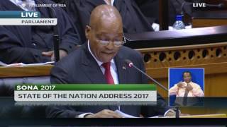 FULL SPEECH: S.A's President Jacob Zuma's SONA 2017