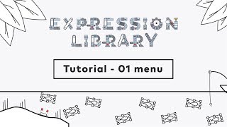After Effects Script - Expression Library - tutorial 01 Menu