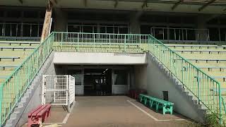 2022年8月28日。旧荒尾競馬場スタンド見学。最後に中を歩いた動画