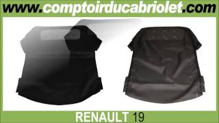 Convertible Soft Top for Renault R19 (Cloth Topping, Vinyl Topping)