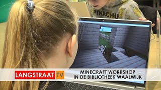 Minecraft Workshop in De Bibliotheek Waalwijk - Langstraat TV