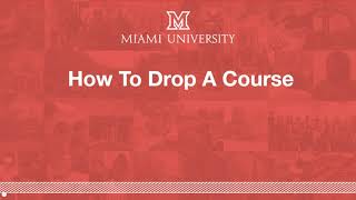 How To Drop A Course