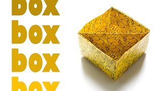How to Make a Paper Box. Easy Origami Box