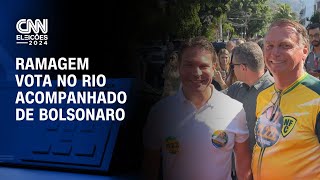 Ramagem vota no Rio acompanhado de Bolsonaro  | CNN ELEIÇÕES