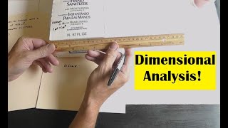 Temperature Conversions and Dimensional Analysis