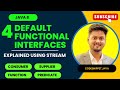 Exploring Default Functional Interfaces in Java Streams| Consumer, Supplier, Function, and Predicate