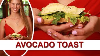 Healthy Avocado Toast with mashed avocado on sourdough bread (Video Recipe)