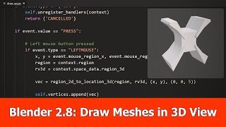 Blender 2.8 Python : Draw Shapes in 3D View