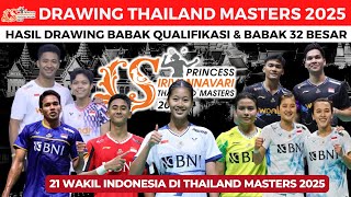 Hasil Drawing Thailand Masters 2025 ~ Indonesia turunkan kekuatan sebanyak 21 Wakil