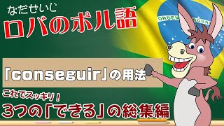 「頑張って～できる」＊ポルトガル語の動詞「conseguir」の用法と「poder」「saber」との使い分け