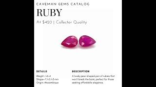 Luxurious Pear Rubies for a Modern Collector 💎