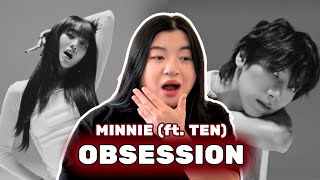 민니(MINNIE) - 'Obsession (Feat. TEN of WayV)' Music Video Reaction *SHOCKED*