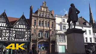 Shrewsbury Walk: Town Centre【4K】