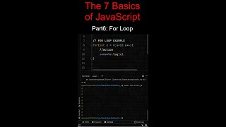 The 7 Basics of JavaScript Part6: For Loop