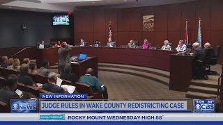 Judge rules in Wake County redistricting case