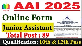 airport authority of india recruitment 2024|aai junior assistant fire service job profile|aaivacancy