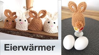 Süße Osterhasen Eierwärmer häkeln