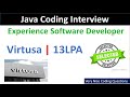 First Round | Java Developer Interview in Virtusa experience