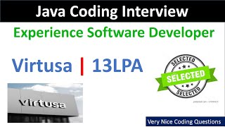 First Round | Java Developer Interview in Virtusa experience