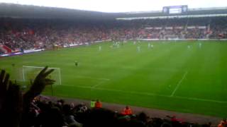 Saints fans singing 'we are going up' \u0026 'Jose Fonte Baby' after his goal against Coventry 28/04/12