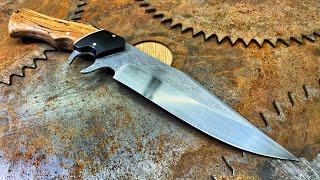 Making A Bowie Knife From A Saw Blade