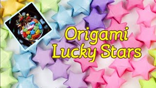 ORIGAMI LUCKY STAR TUTORIAL#DIY STARS#EASY CRAFTS#PAPER STARS