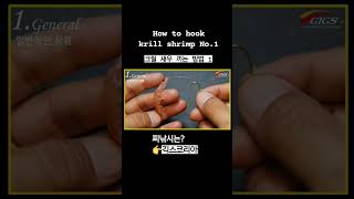 크릴새우 끼우는 방법 / How to hookkrill shrimp No.1 #shorts #낚시