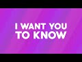 Slushii - Want You To Know (Lyric Video)