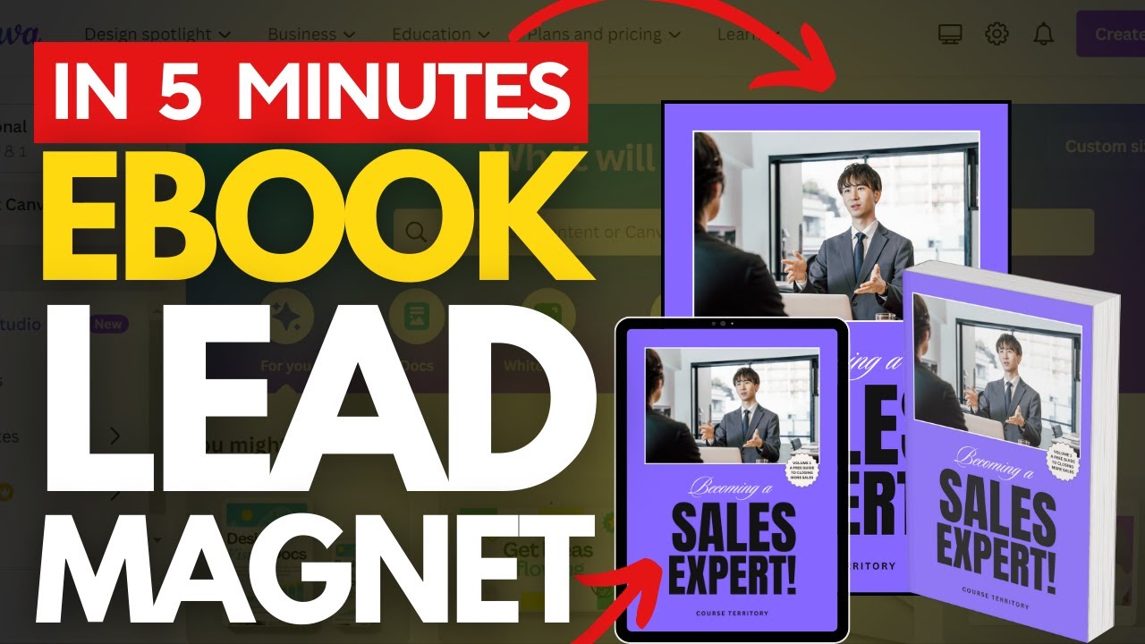 How To Create An Ebook Lead Magnet In 5 Mins Step By Step Youtube
