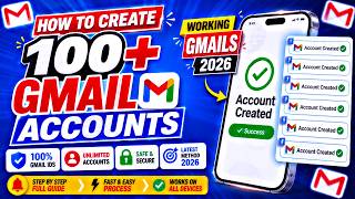 How To Create Unlimited Gmail Accounts Without Phone Number | Multiple Gmail Create 2026
