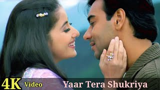 Yaar Tera Shukriya 4K Video Song | Mehbooba | Ajay Devgn, Manisha Koirala, Udit Narayan HD