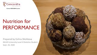 Nutrition for PERFORMance | Webinar September 24, 2020