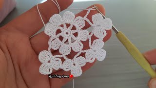 SUPER EASY BEAUTIFUL FLOWER CROCHET KNITTING MODEL 💞Şahane Çok Kolay Tığ işi örgü modeli 2022