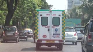 アキーラさん観察①インド・ムンバイの救急車！Ambulance in Mumbai in India