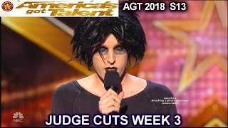 Oliver Graves Stand Up Comedian HILARIOUS America's Got Talent 2018 Judge Cuts 3 AGT