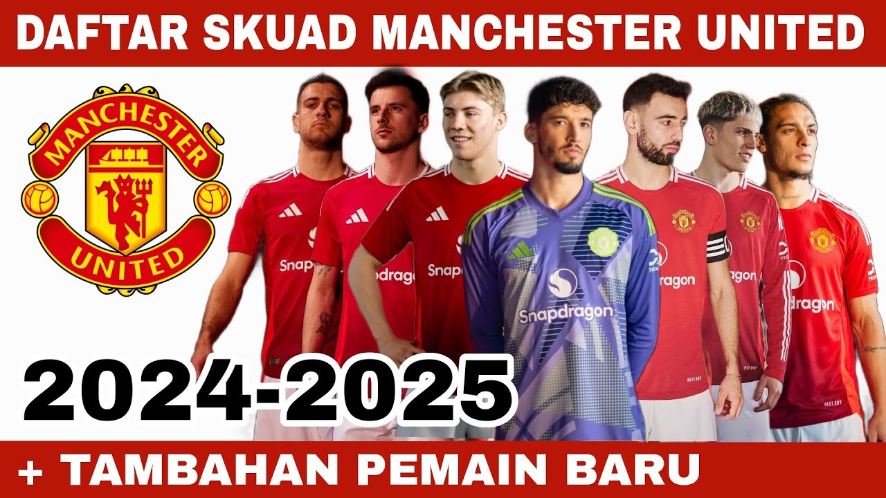 DAFTAR SKUAD MANCHESTER UNITED 2024-2025 | TRANSFER PEMAIN MU 2024 ...