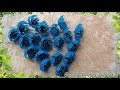 diy ВАСИЛЬКИ ИЗ БИСЕРА Мастер класс Цветы из бисера beaded flowers Бисероплетение