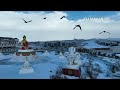 Найрамдлын Дархан хотын өвлийн зураглал darhan hot uvul 4k darkhan city winter drone 2024